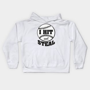 I hit and steal Kids Hoodie